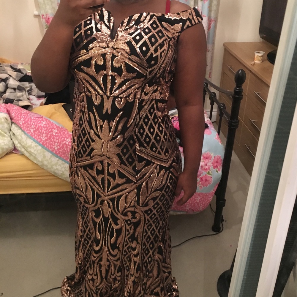Gold Dinner Dress
